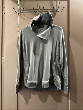 Wander Light Blue Funnel Cowl Pullover